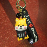 Cute Corgi Shiba Inu Keychains for Women