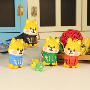 Cute Corgi Shiba Inu Keychains for Women