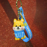 Cute Corgi Shiba Inu Keychains for Women
