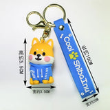 Cute Corgi Shiba Inu Keychains for Women