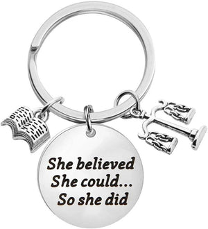 She Believed She Could So She Did Keychain Law School Graduation Gift