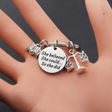 She Believed She Could So She Did Keychain Law School Graduation Gift