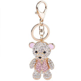 Rhinestone Mini Bear Keychain Ladies Jewelry