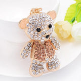Rhinestone Mini Bear Keychain Ladies Jewelry