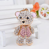 Rhinestone Mini Bear Keychain Ladies Jewelry