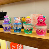 Strawberry Bear Sunflower Piggy Liquid Pearl Quicksand Keyring