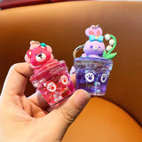 Strawberry Bear Sunflower Piggy Liquid Pearl Quicksand Keyring