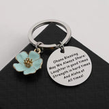 Ohana Keychain Hibiscus Charm Hawaiian Family Gift Boys Girls