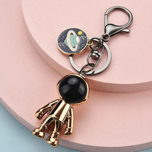 Acrylic Robot Spaceman Keychain Universe Planet Key Chain Girls Gift