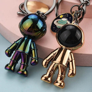 Acrylic Robot Spaceman Keychain Universe Planet Key Chain Girls Gift
