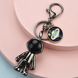 Acrylic Robot Spaceman Keychain Universe Planet Key Chain Girls Gift