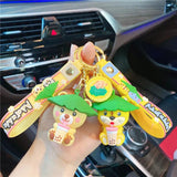 Cute Animal Doll Keychain for Car Men Women Couple Bag Pendant Gift