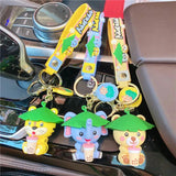 Cute Animal Doll Keychain for Car Men Women Couple Bag Pendant Gift