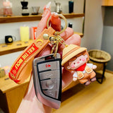 Anime Doll Keychain For Women Car Bag Resin Pendant Key Ring