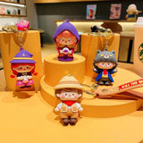 Anime Doll Keychain For Women Car Bag Resin Pendant Key Ring