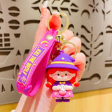 Anime Doll Keychain For Women Car Bag Resin Pendant Key Ring
