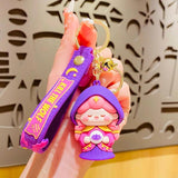 Anime Doll Keychain For Women Car Bag Resin Pendant Key Ring