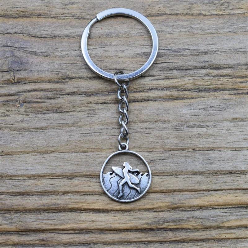 Surfer Sea Wave Keychain Holiday Gift