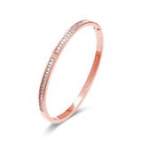Crystal Rhinestone Stainless Steel Bangle Bracelet