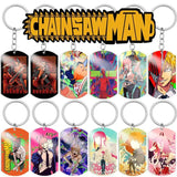 Chainsaw Man Anime Keychain Cosplay Manga Key Accessories Titanium Keyring