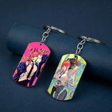 Chainsaw Man Anime Keychain Cosplay Manga Key Accessories Titanium Keyring