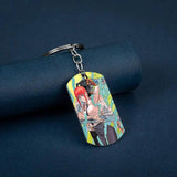Chainsaw Man Anime Keychain Cosplay Manga Key Accessories Titanium Keyring
