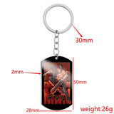 Chainsaw Man Anime Keychain Cosplay Manga Key Accessories Titanium Keyring