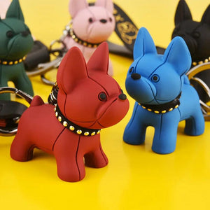 Bulldog Doll Keychain Bag Pendant Car Key Charm Gift Keyring Trinket