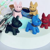 Bulldog Doll Keychain Bag Pendant Car Key Charm Gift Keyring Trinket