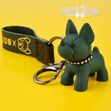 Bulldog Doll Keychain Bag Pendant Car Key Charm Gift Keyring Trinket