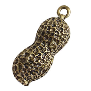 Brass Peanut Key Ring Pendant DIY Accessory
