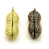 Brass Peanut Key Ring Pendant DIY Accessory