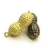 Brass Peanut Key Ring Pendant DIY Accessory