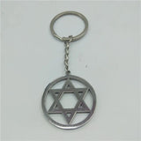 Fashionable Star of David Stainless Steel Keychain for Women