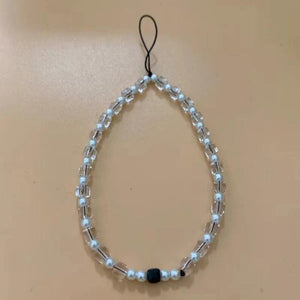 Rainbow Phone Chain DIY Pearl Lanyard for Women Unisex