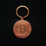 Bitcoin Coin Key Chain Collectible Coin Art Gift Metal Antique Home Decor