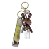 Colorful Rabbit Keychain for Keys Men Women Backpack Car Key Chain