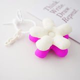 Green Couples Matching Bag Charm Flower Keychain Boyfriend Gift