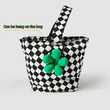 Green Couples Matching Bag Charm Flower Keychain Boyfriend Gift
