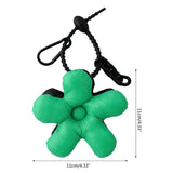 Green Couples Matching Bag Charm Flower Keychain Boyfriend Gift