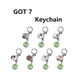 Kpop key chain Double Picture Metal Keychain Star Same Peripheral