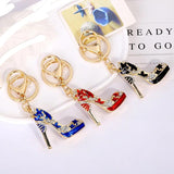 Hot Creative High Heels Key Chains Shoe Keychains Car Keyrings Key Ring