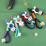 Lightning Rabbit Silicone Doll Keychain Soft Rubber Girl Heart Key Chain Pendant
