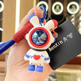 Lightning Rabbit Silicone Doll Keychain Soft Rubber Girl Heart Key Chain Pendant