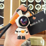 Lightning Rabbit Silicone Doll Keychain Soft Rubber Girl Heart Key Chain Pendant