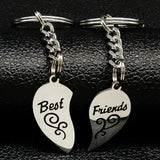 Heart Key Chain Jewelry Gift for Women, 2 PCS