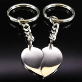 Heart Key Chain Jewelry Gift for Women, 2 PCS