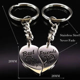 Heart Key Chain Jewelry Gift for Women, 2 PCS