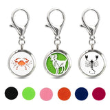 Constellation Key Chain Essential Oil Perfume Diffuser Locket with Key Ring
