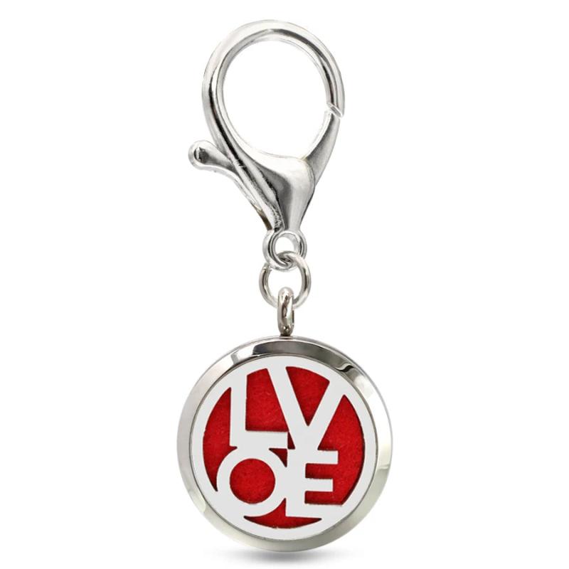 Owl Bell Key Chain Essential Oil Perfume Diffuser 30mm Magnetic Locket